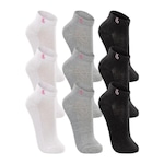 Kit de Meias Cano Curto Lupo com 9 Pares - Feminino BRANCO/PRETO