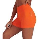 Short Feminino Lsport Basic sem Costura Lupo LARANJA