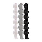 Kit Meias Cano Curto Lupo - 18 Pares - Feminina BRANCO/PRETO