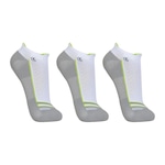 Kit de Meias Cano Curto Lupo Performance Fitness com 3 Pares - Adulto BRANCO