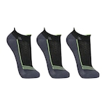 Kit de Meias Cano Curto Lupo Performance Fitness com 3 Pares - Adulto PRETO