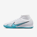 Chuteira de Futsal Nike Zoom Mercurial Superfly 9 Academy - Adulto BRANCO/AZUL CLA