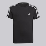 Camiseta adidas 3 Listras - Infantil PRETO