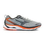 Tênis Mizuno Wave Dynasty 5 - Masculino CINZA/LARANJA