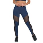 Calça Legging Manalinda Tule - Feminina AZUL ESCURO