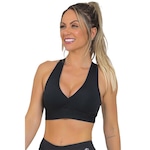 Top Fitness com Bojo Manalinda Nadador - Feminino PRETO