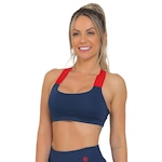 Top Fitness sem Bojo Manalinda Neon - Feminino AZUL ESCURO