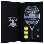 Kit Raquete de Beach Tennis Quicksand Silver Club Edição Especial 2023 + 3 Bolas + Capa - Adulto AZUL