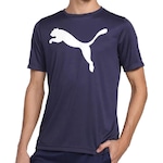 Camiseta Puma Active Big Logo - Masculina AZUL ESC/BRANCO