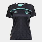 Camisa da Chapecoense 20/21 Third Oficial Umbro - Feminina PRETO