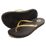 Chinelo Kenner Hwn - Feminino PRETO/OURO