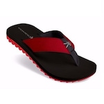 Chinelo Kenner Kivah - Masculina PRETO/VERMELHO