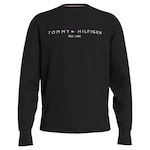 Blusão de Moletom Tommy Hilfiger Logo Sweatshirt - Masculino PRETO