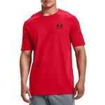 Camiseta Under Armour Sportstyle Left Chest SS - Masculina VERMELHO