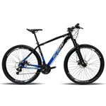 Bicicleta Aro 29 Ksw XLT 100 Aluminio - Freio a Disco - Câmbios Shimano - 21 Marchas PRETO/AZUL