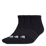 Kit de Meia Sapatilha adidas Cushioned Low-Cut com 3 Pares - Adulto PRETO