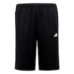 Shorts adidas de Modelagem Regular Train Essentials Aeroready 3-Stripes - Infantil PRETO