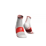 Meia de Compressão para Treinos Compressport V3.0 Training Socks 2-Pack - Unissex BRANCO