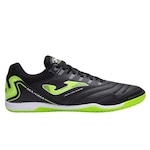 Chuteira Futsal Joma Maxima - Adulto PRETO/VERDE CLA