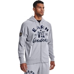 Jaqueta de Moletom com Capuz Under Armour Project Rock Hvywght Terry Fz - Masculina CINZA