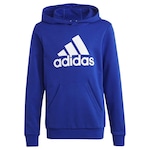 Blusão de Moletom adidas Essentials Big Logo - Infantil AZUL/BRANCO