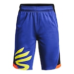 Shorts Under Armour Curry Splash - Infantil PRETO