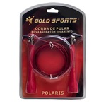 Corda de Pular Gold Sports CrossTrainer Polaris Pro II com Rolamento - 3 mts VERMELHO