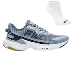 Tênis Fila Recovery + 1 Par de Meias Olympikus - Masculino AZUL/PRETO