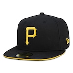 Boné Aba Reta New Era 59Fifty MLB Pittsburgh Pirates Core - Fechado - Adulto PRETO