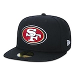 Boné Aba Reta New Era 59Fifty NFL San Francisco 49ers - Fechado - Adulto PRETO