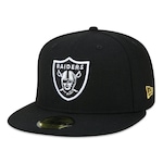 Boné Aba Reta New Era 59Fifty NFL Las Vegas Raiders Core - Fechado - Adulto PRETO