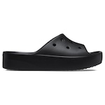 Chinelo Slide Crocs Classic Plataform - Feminino PRETO