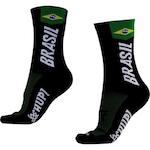 Meia Cano Alto HUPI Brasil 6.0 - Adulto PRETO