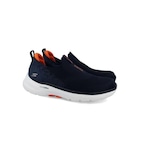 Tenis Skechers Go Walk 6 - Masculino AZUL ESC/LARANJA