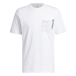 Camiseta adidas CITY Explorer com Bolso - Masculina BRANCO