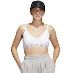 Top Fitness adidas Pure - Feminino BRANCO/PRETO