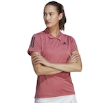 Camisa Polo adidas Feminina Club ROSA/PRETO