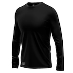 Camiseta Segunda Pele Térmica Mants com Proteção UV 30+ Manga Longa - Masculina PRETO