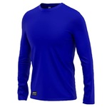 Camiseta Segunda Pele Térmica Mants com Proteção UV 30+ Manga Longa - Masculina AZUL