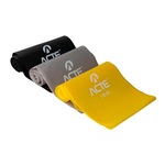 Kit Faixas Band Acte Sports 3 Intensidades - Amarelo - Cinza - Preto - T13-A Nao Se Aplica