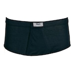 Cueca Slip Mash Algodão Básica Elástico Conforto - Adulto PRETO