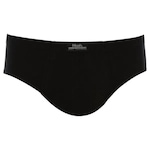 Cueca Slip Mash Algodão Lisa - Adulto PRETO