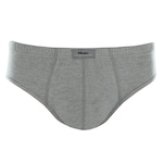 Cueca Slip Mash Algodão Lisa - Adulto CINZA/CINZA CLA