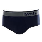 Cueca Slip Mash Microfibra sem Costura - Adulto AZUL ESC/AZUL