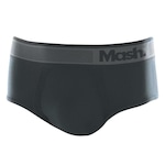 Cueca Slip Mash Microfibra sem Costura - Adulto CINZA ESC/CINZA