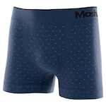 Cueca Boxer Mash sem Costura Microfibra - Adulto AZUL/CINZA ESC