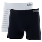 Cueca Boxer Mash Microfibra sem Costura - 2 Unidades - Adulto BRANCO