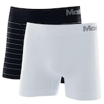 Cueca Boxer Mash Microfibra sem Costura - 2 Unidades - Adulto PRETO