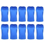 Kit Camisetas Regatas PMC Básica - 10 Unidades - Masculina AZUL