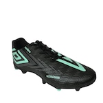 Chuteira Campo Umbro Ultraskin - Adulto PRETO/VERDE CLA